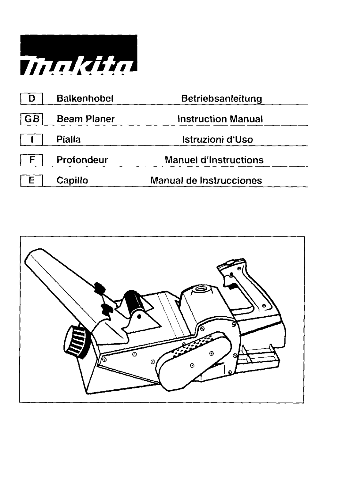 MAKITA KP301 User Manual