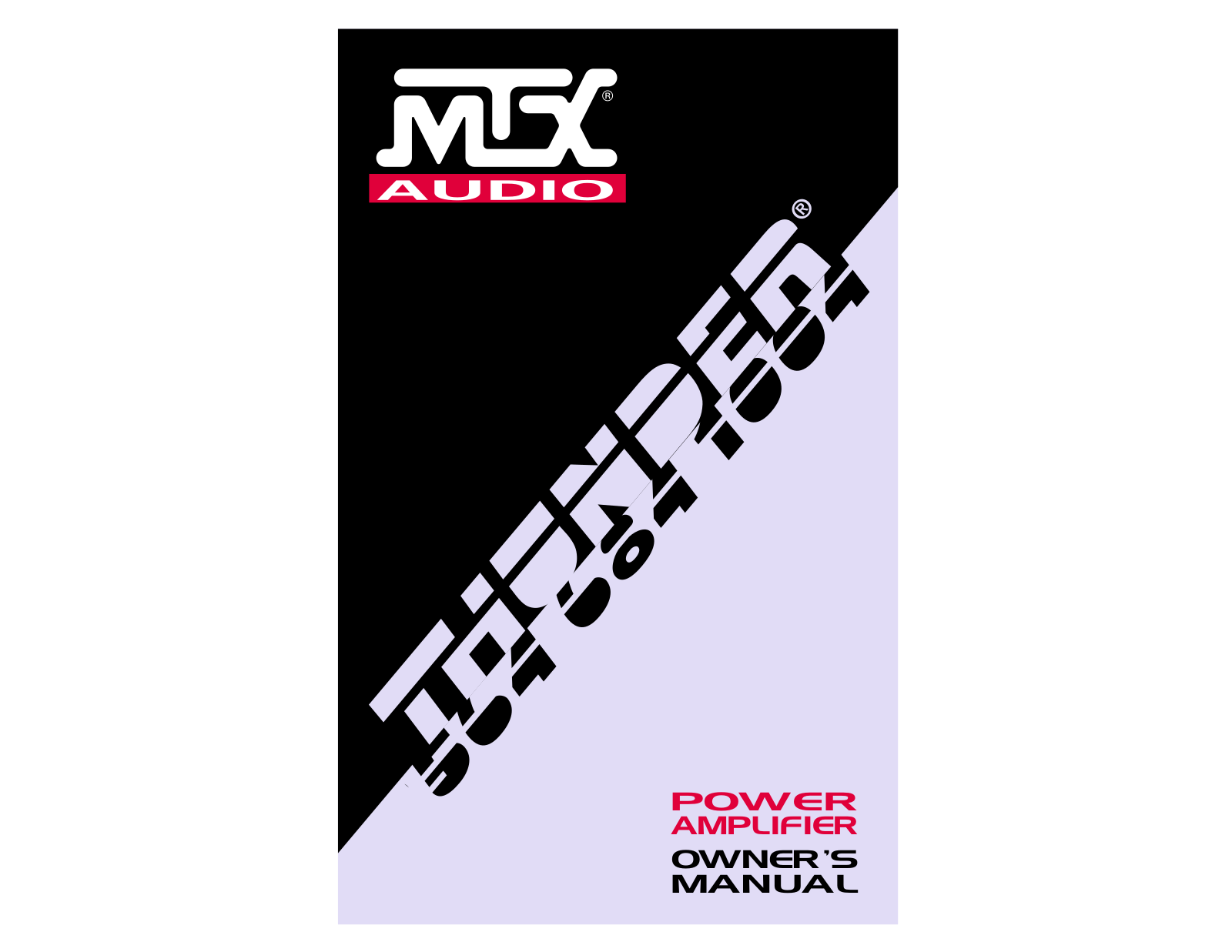 MTX Audio Thunder 1004, Thunder 684 User Manual