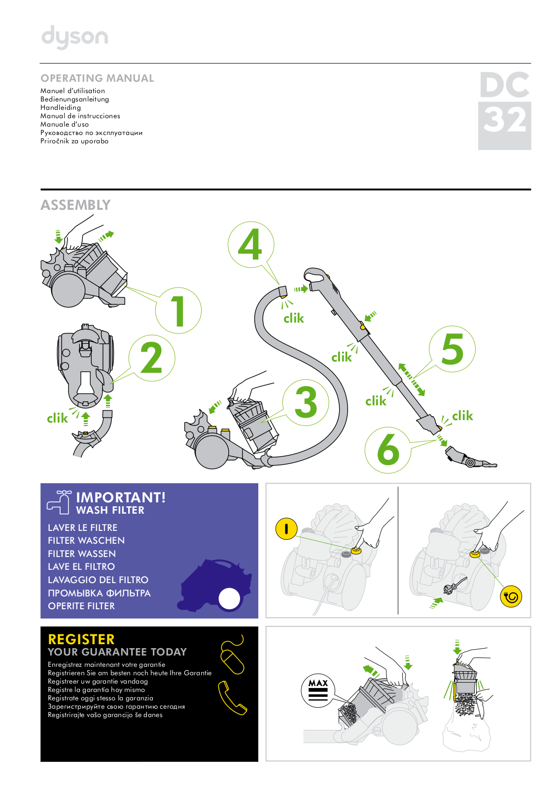 DYSON DC32 User Manual