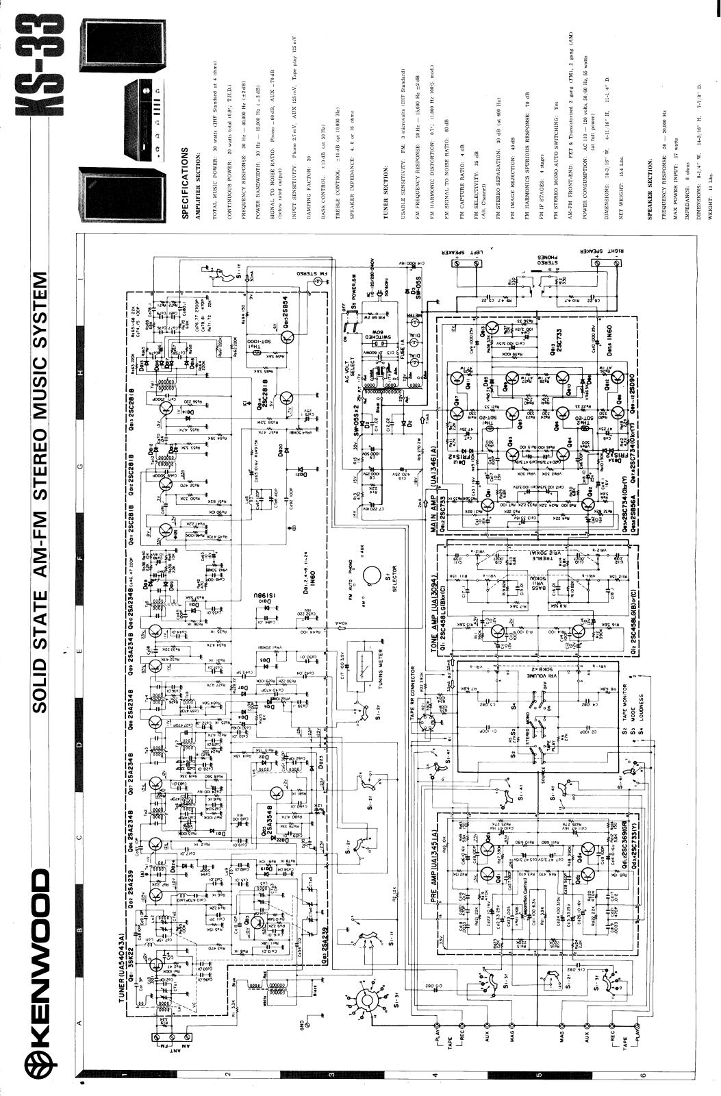 Kenwood KS-33 Schematic