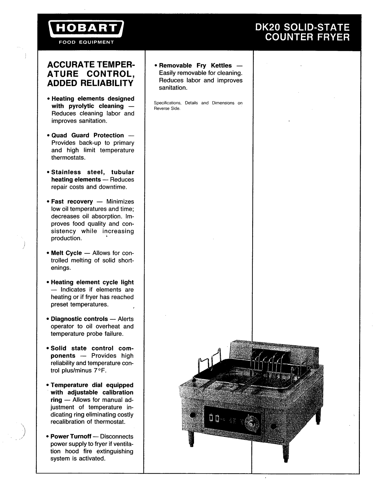 Hobart DK20 User Manual