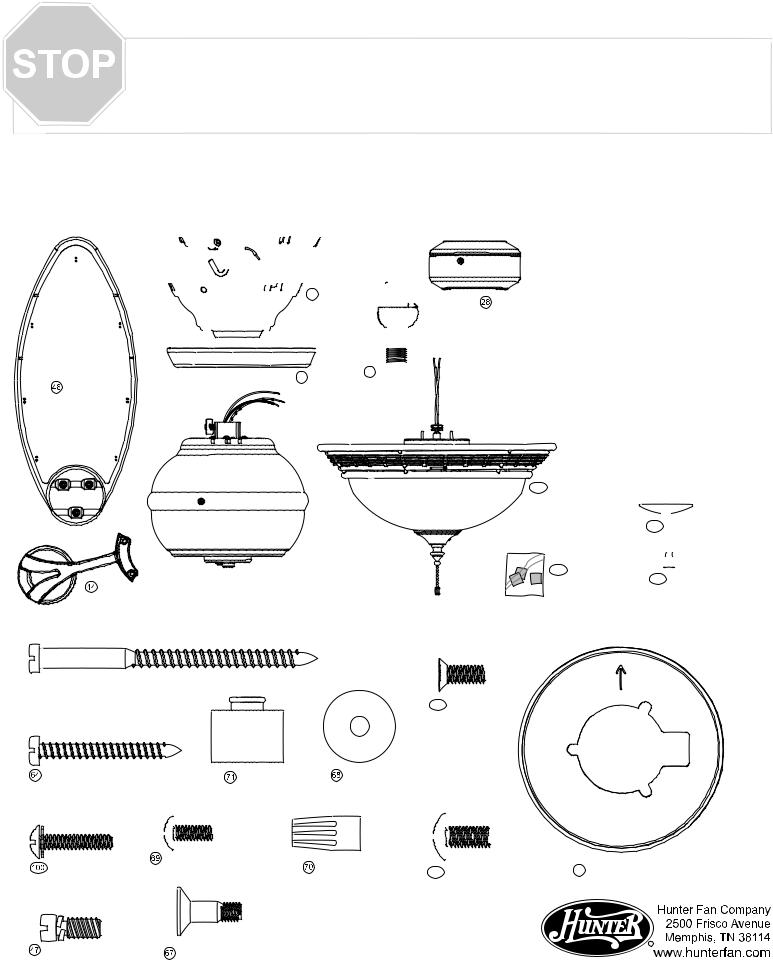 Hunter 21648 Parts Guide