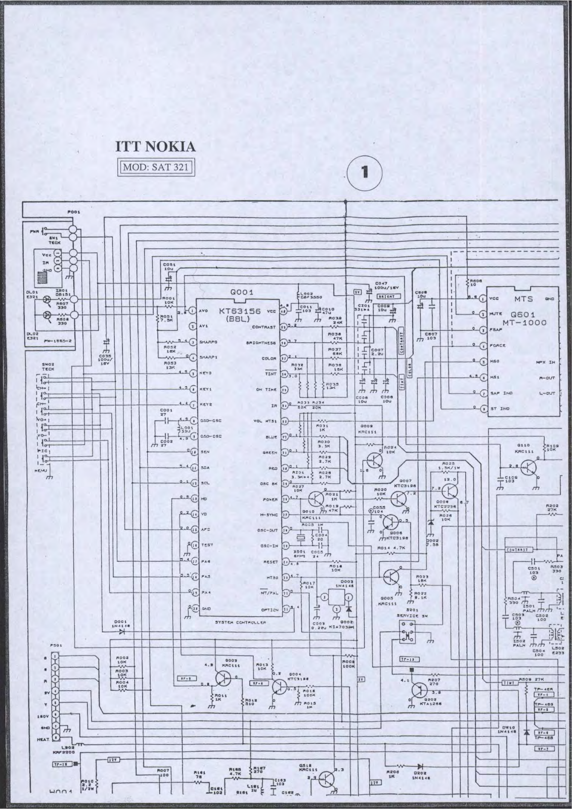 nokia SAT 321 Service Manual