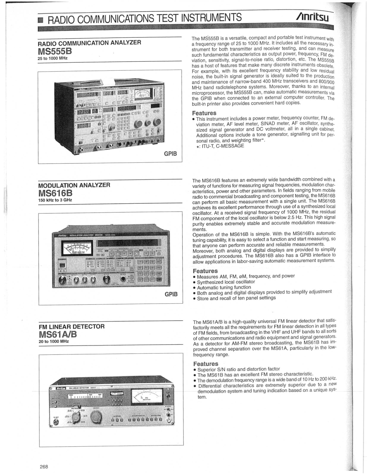 Anritsu MS616B Data Sheet
