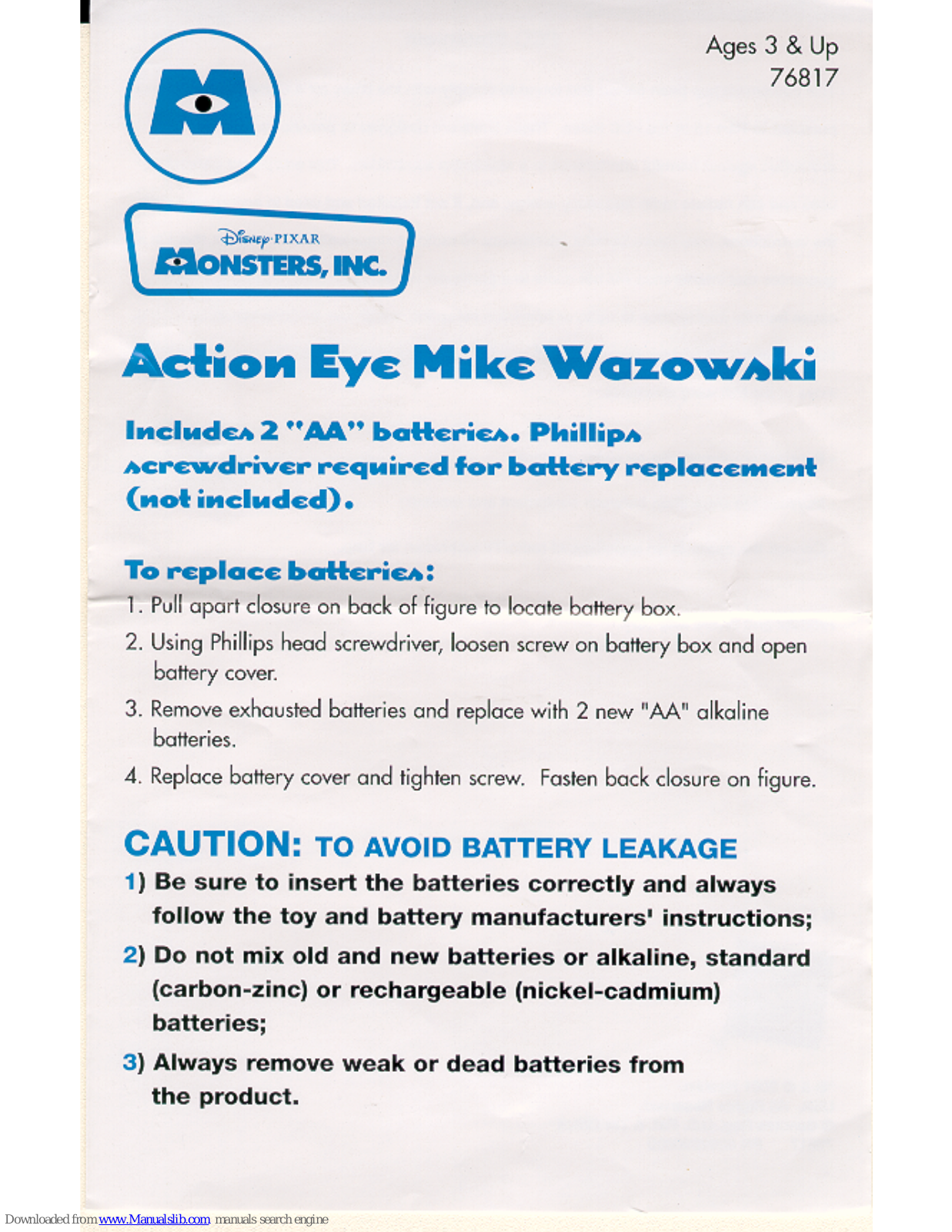 Hasbro 76817 Instructions Manual - ManualMachine.com