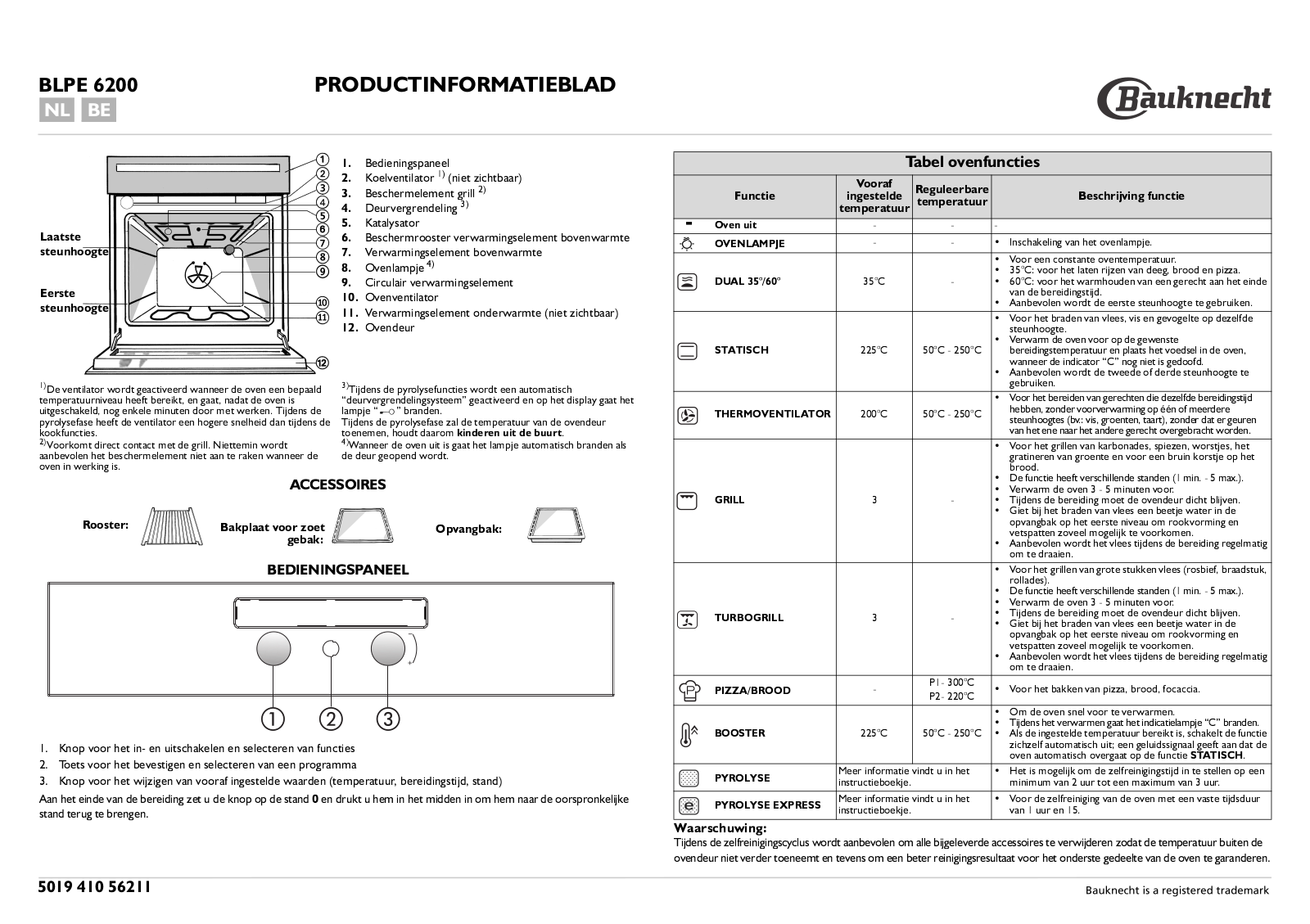 Whirlpool BLPE 6200 IN User Manual