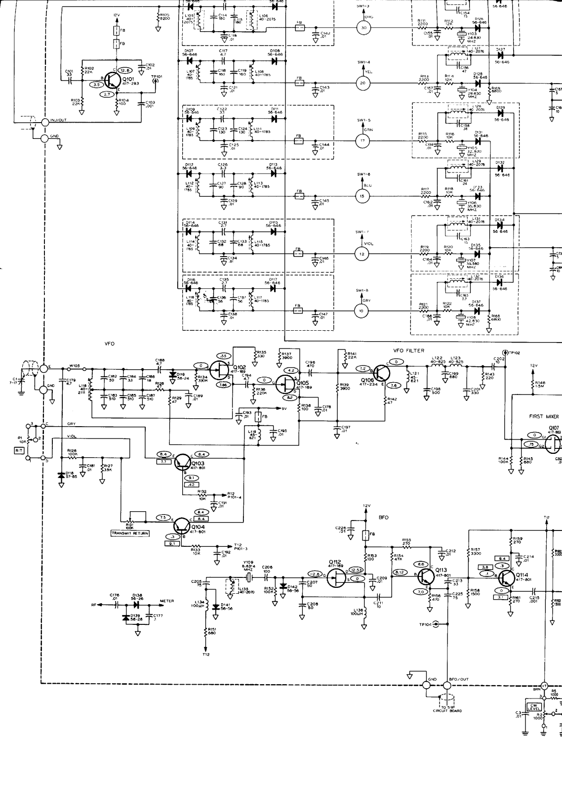 Heath Company HW-9 Schematic