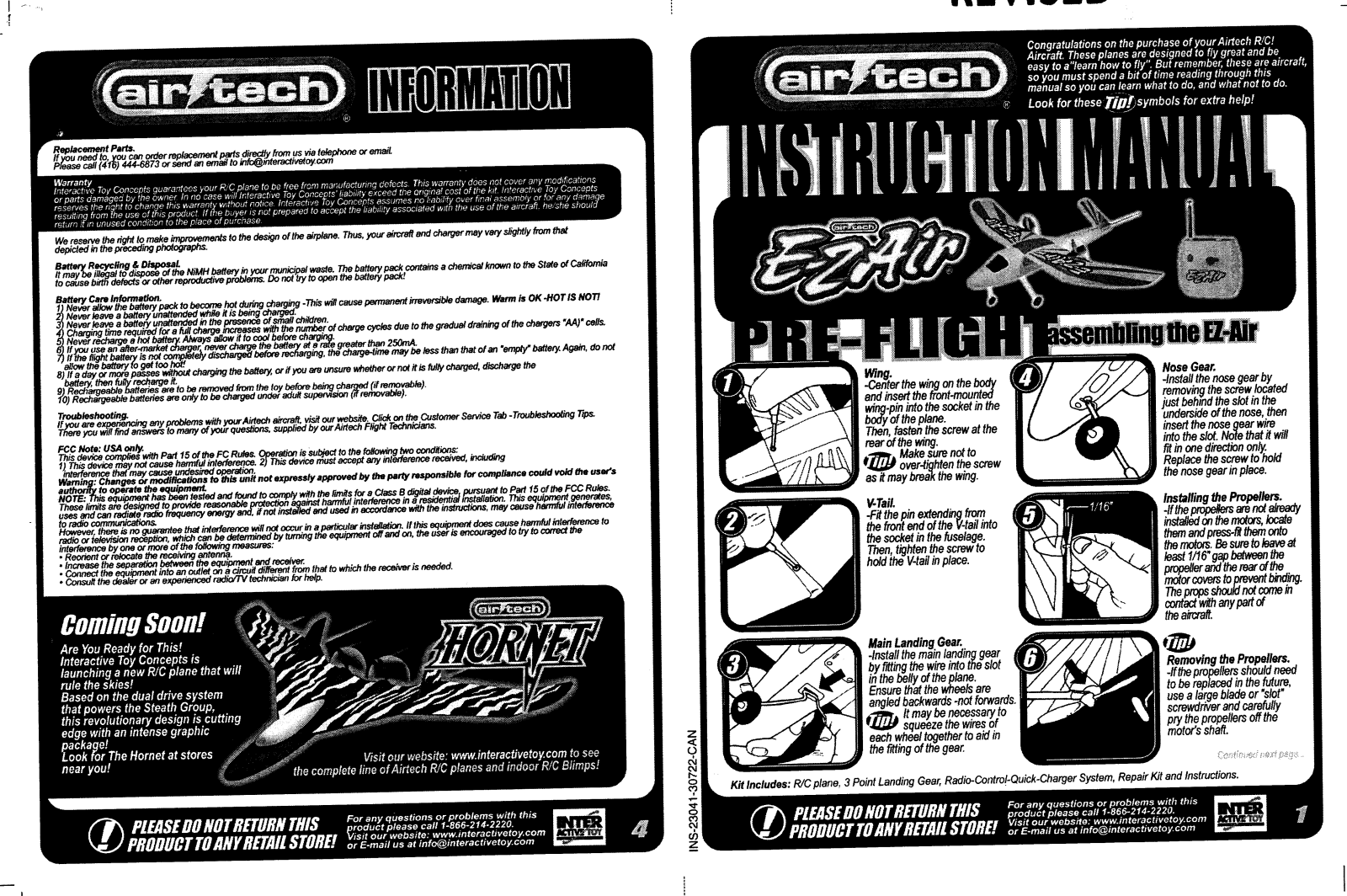 Interactive Toy Concepts 23401TX27, 23401TX49 User Manual