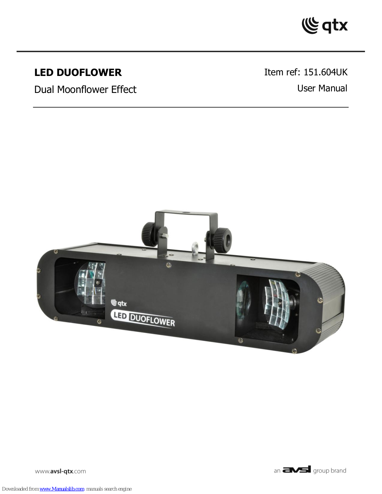 Qtx 151.604UK LED DUOFLOWER, LED DUOFLOWER User Manual