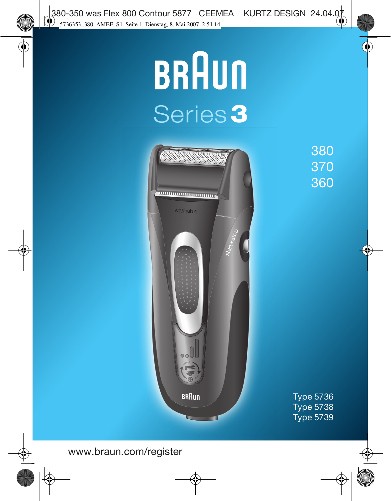 BRAUN 3360 User Manual