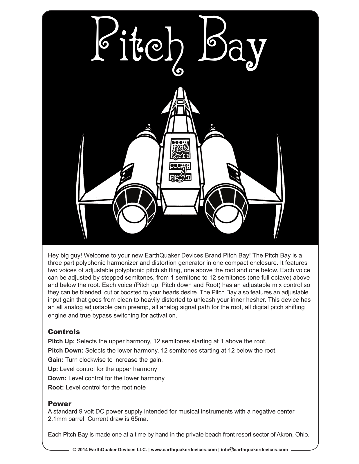 Earthquaker Devices Pitch Bay User Manual