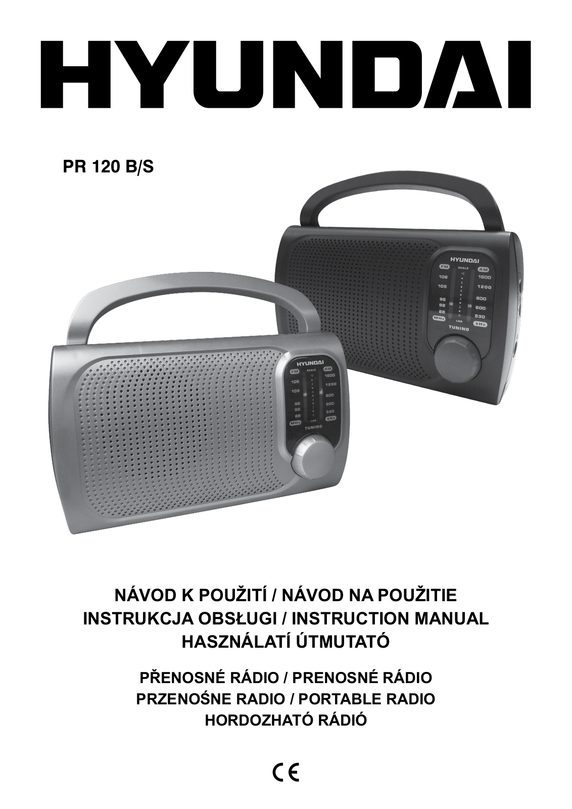 Hyundai PR 120S, PR 120B User Manual