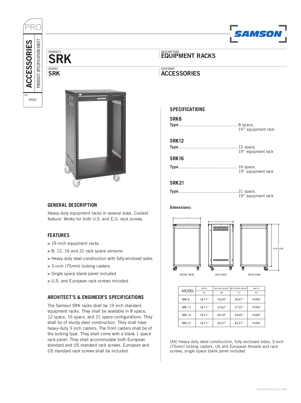 SAMSON SRK service manual