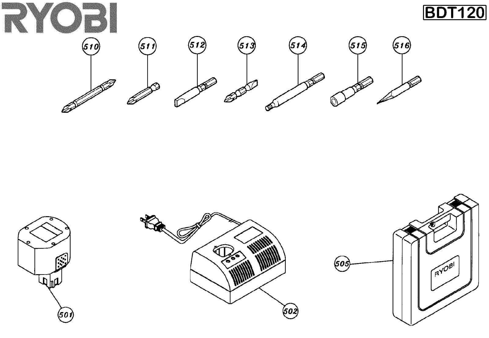 Ryobi BDT120 User Manual