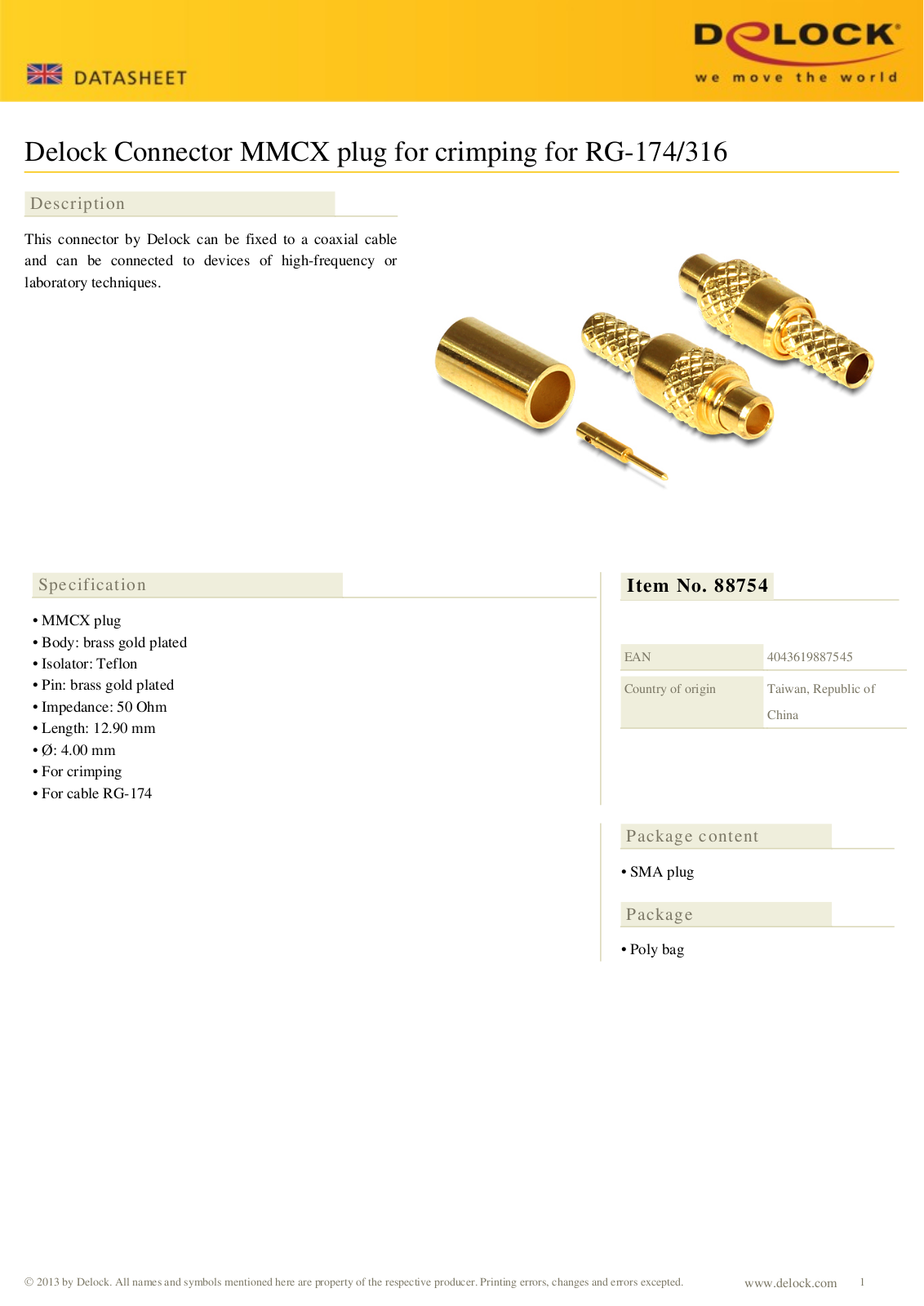 DeLOCK 88754 User Manual