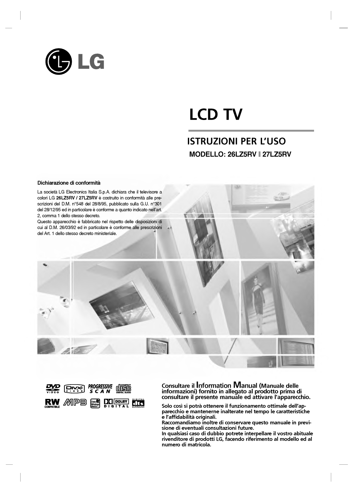 Lg 27LZ5RV, 26LZ5RV User Manual