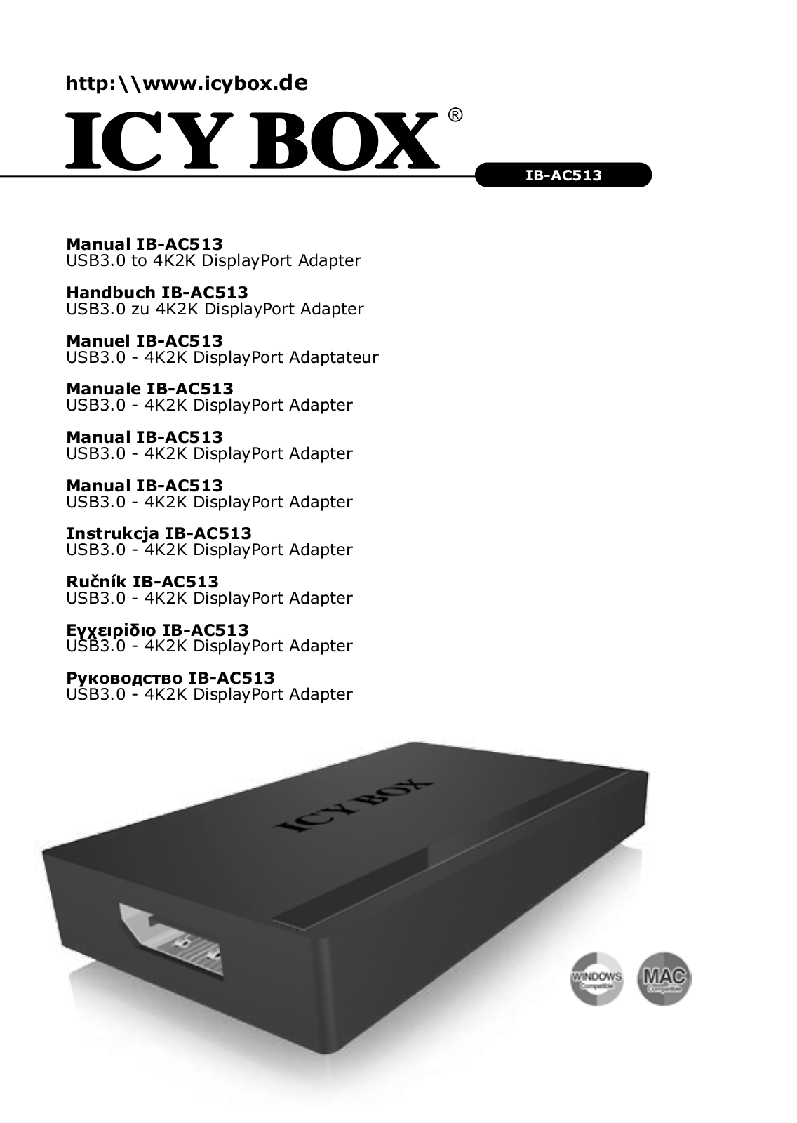 Icy Box IB-AC513 User Manual