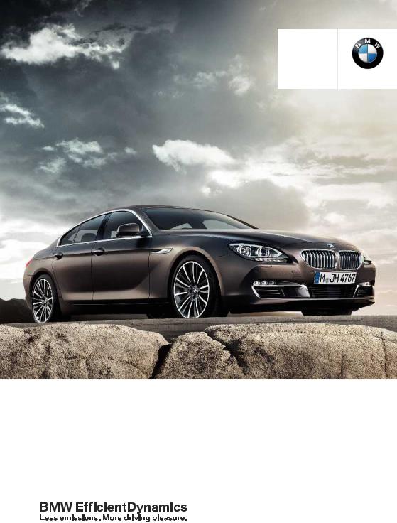 BMW 650i Gran Coupe 2014 Owner's Manual
