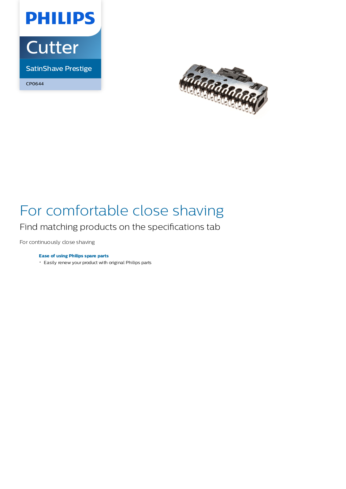 Philips CP0644/01 leaflet - ManualMachine.com
