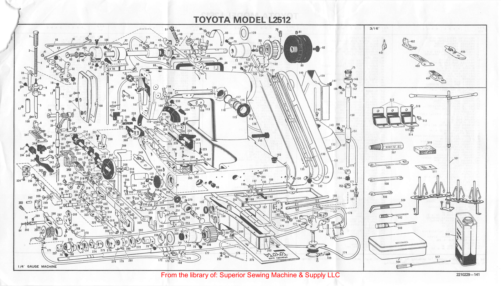 Toyota L2512 Manual
