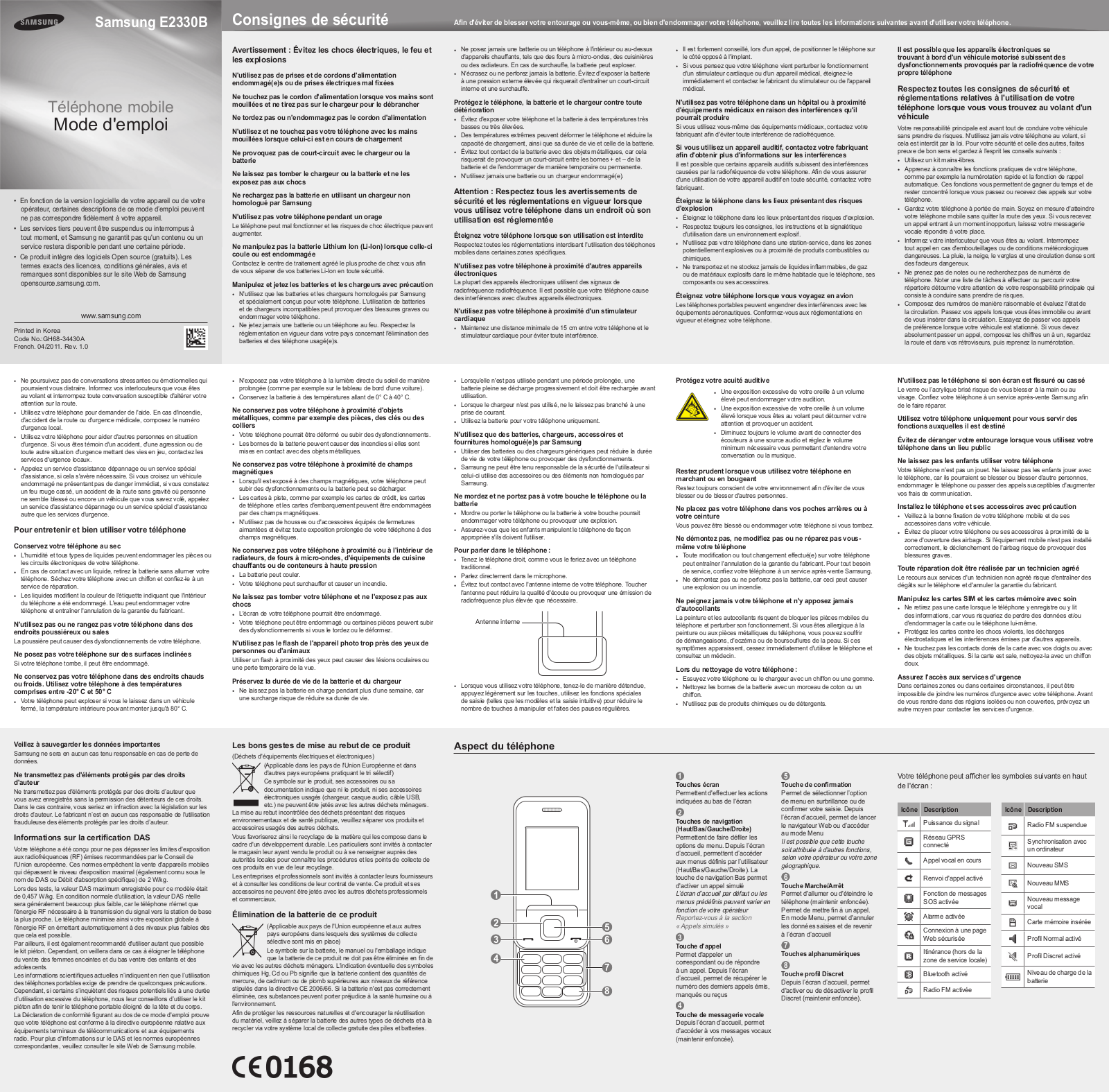 SAMSUNG E2330B User Manual