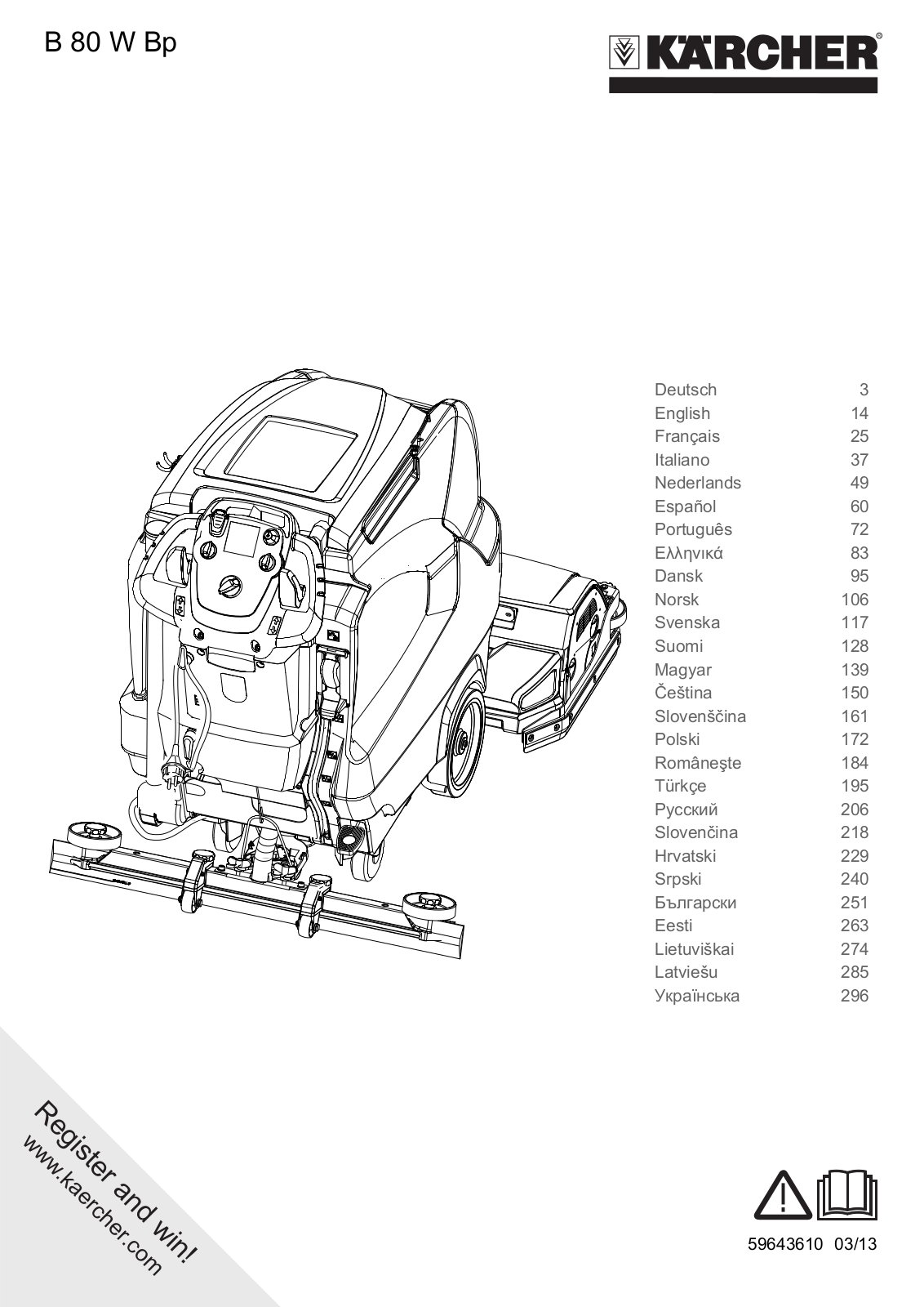 Karcher B80W User Manual