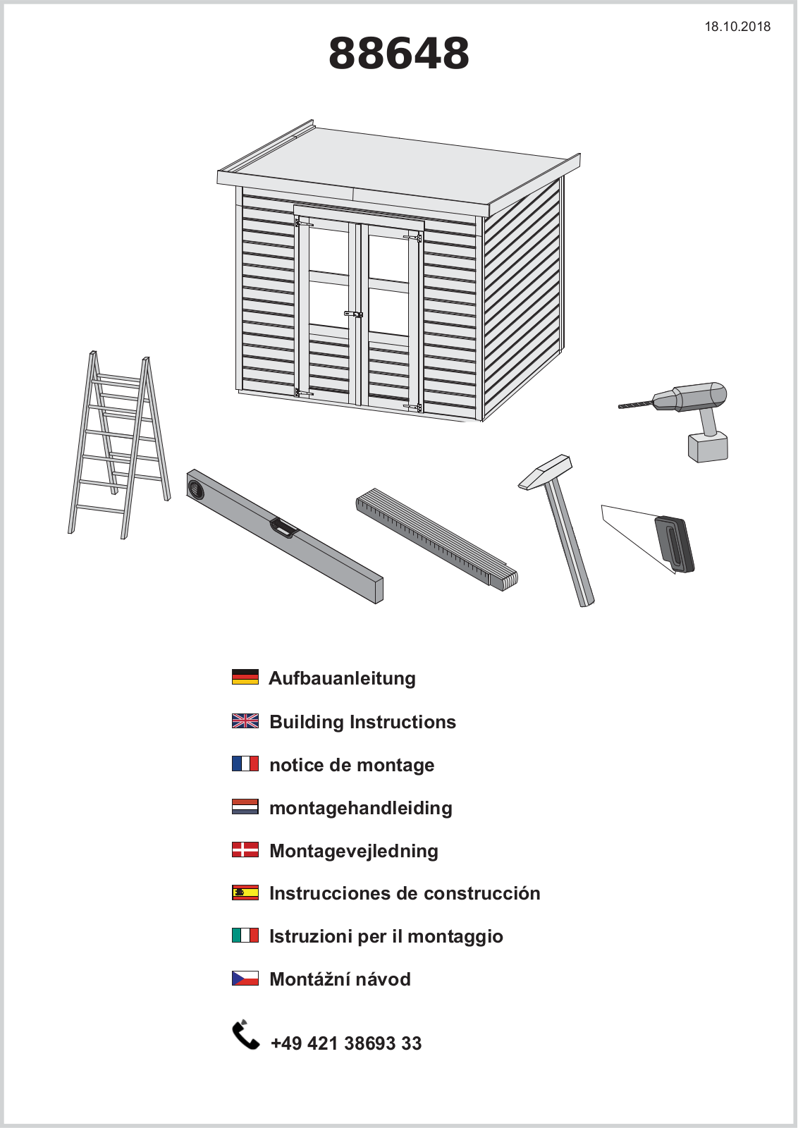 Karibu 88648 Assembly instructions