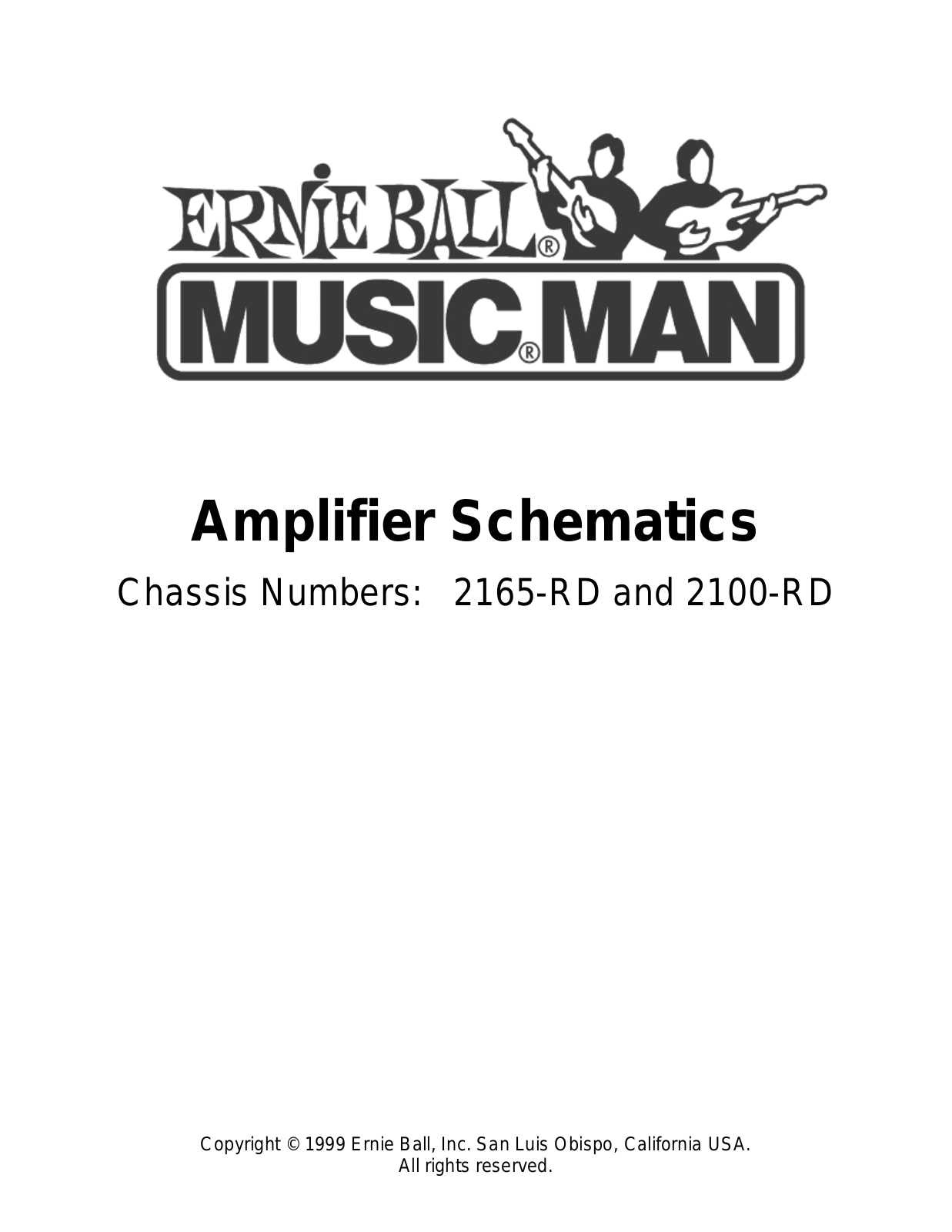 Musicman 2165 rd, 2100 rd schematic