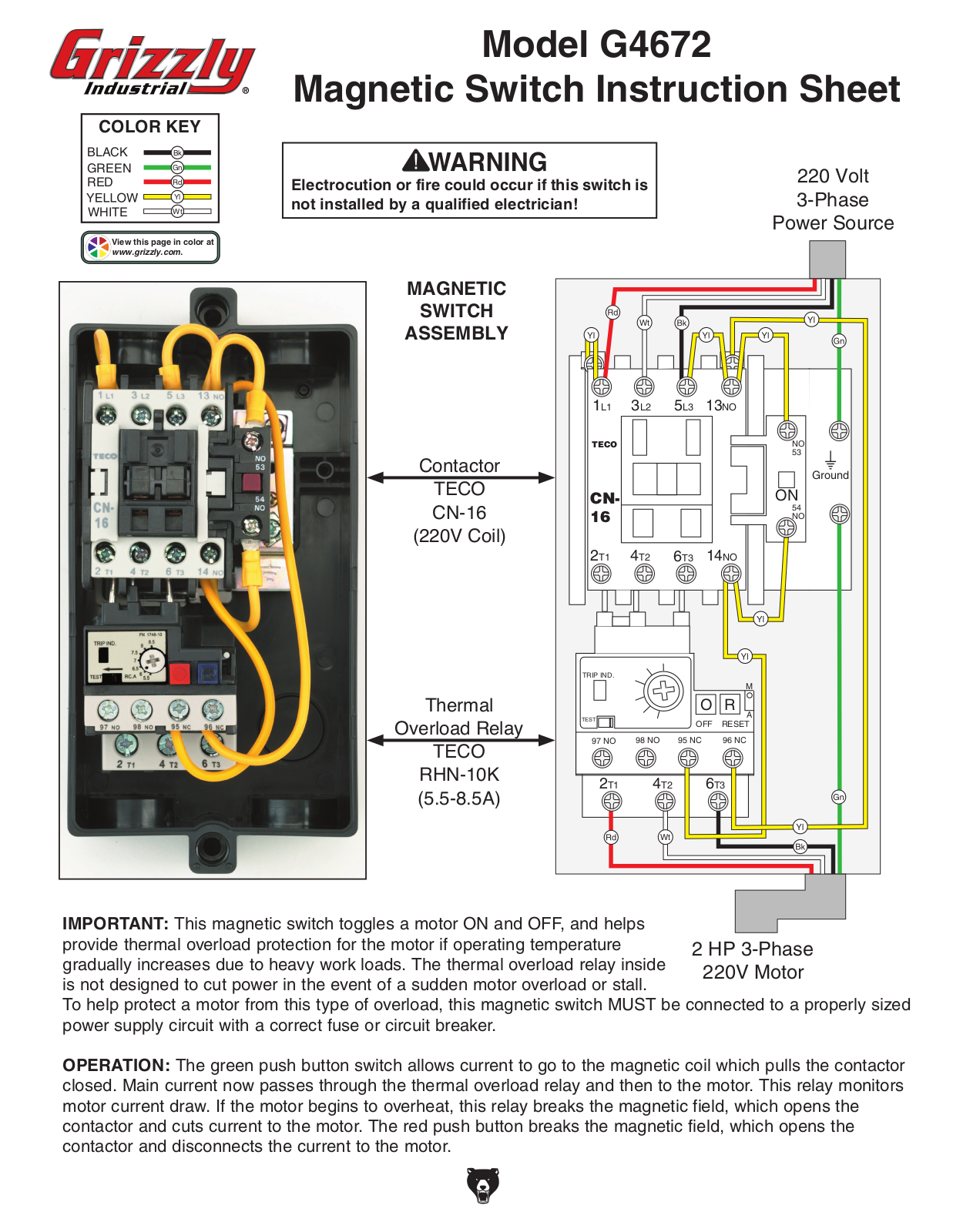 Grizzly G4672 User Manual