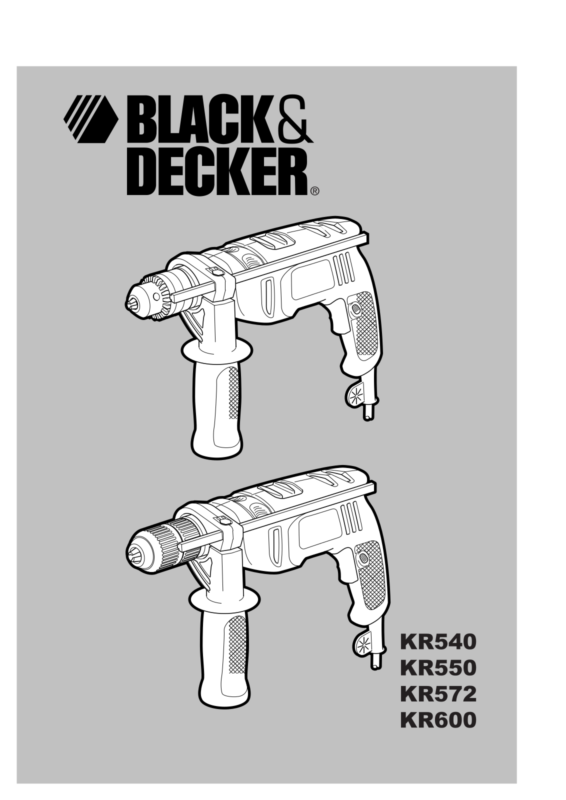 Black & Decker Kr572 Instruction Manual