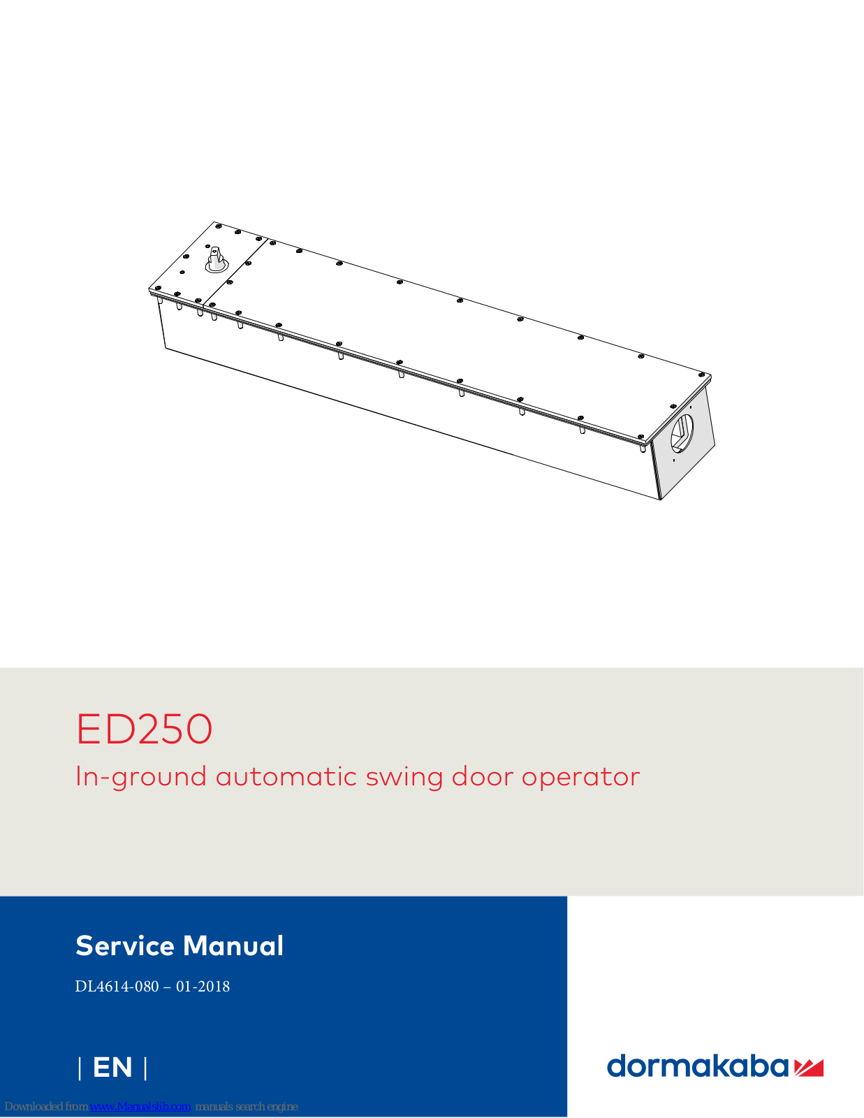 Dormakaba ED250 Service Manual