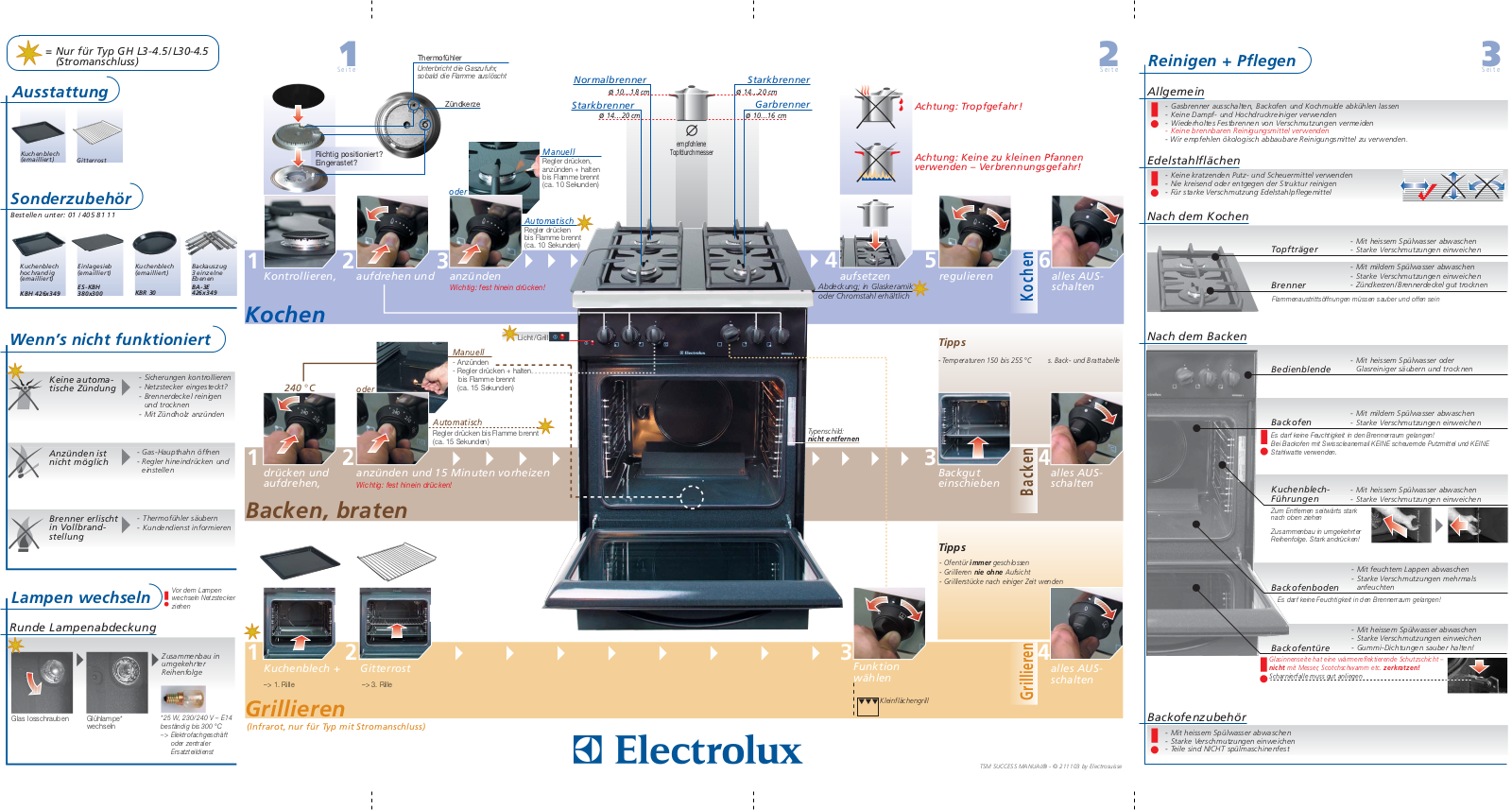 AEG GHL30-4.5, GHL3-4.5, GHL2-4.5 User Manual