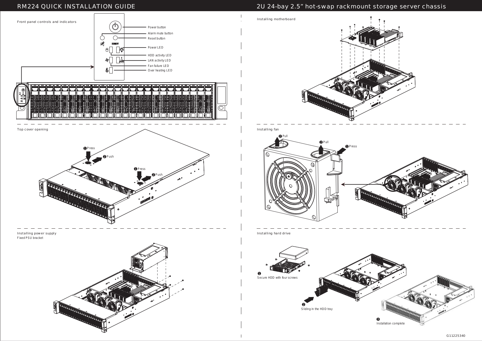 SilverStone SST-RM224 operation manual