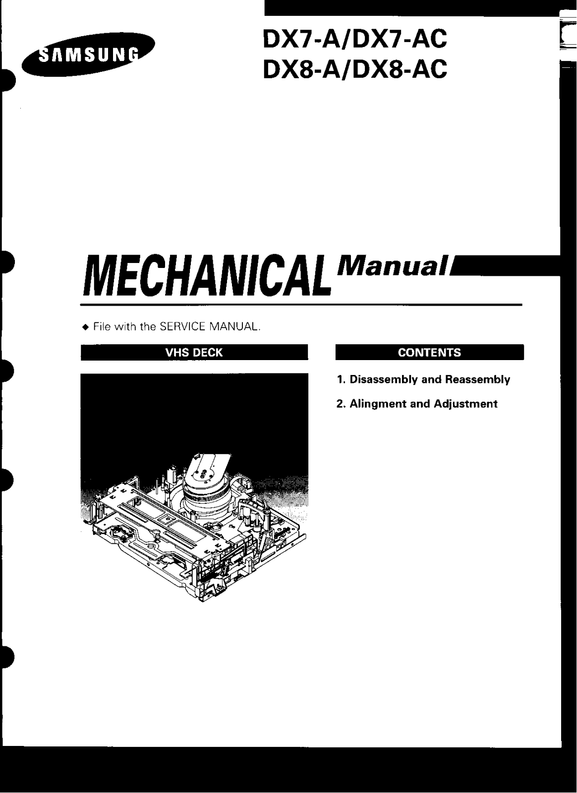 Samsung DX7-A, DX7-AC, DX8-A, DX8-AC Schematic