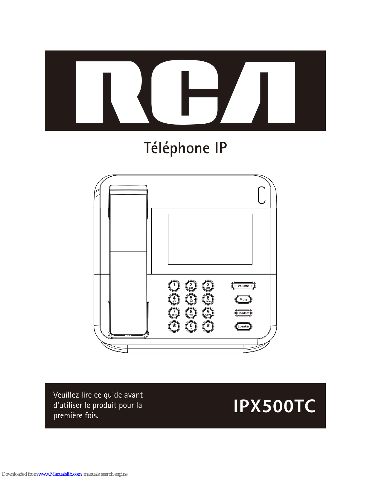 RCA IPX500TC User Manual