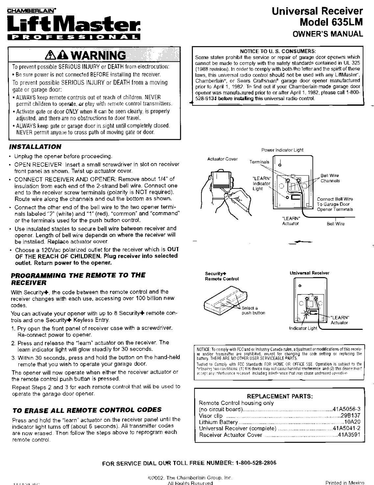 Craftsman 635LM User Manual 2