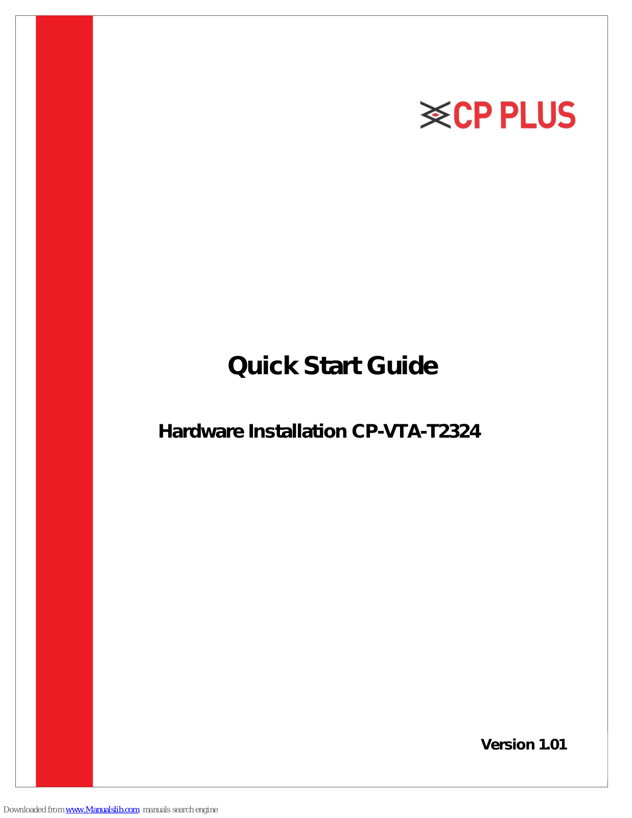 CP Plus CP-VTA-T2324 Quick Start Manual - ManualMachine.com