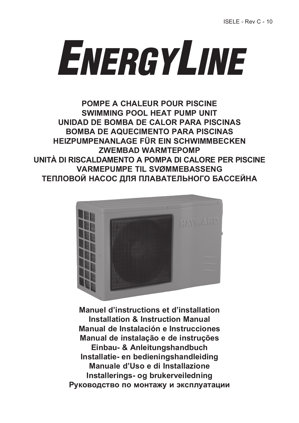 EnergyLine ELE0601, ELE0801, ELE01101, ELE01501 Installation Instructions Manual