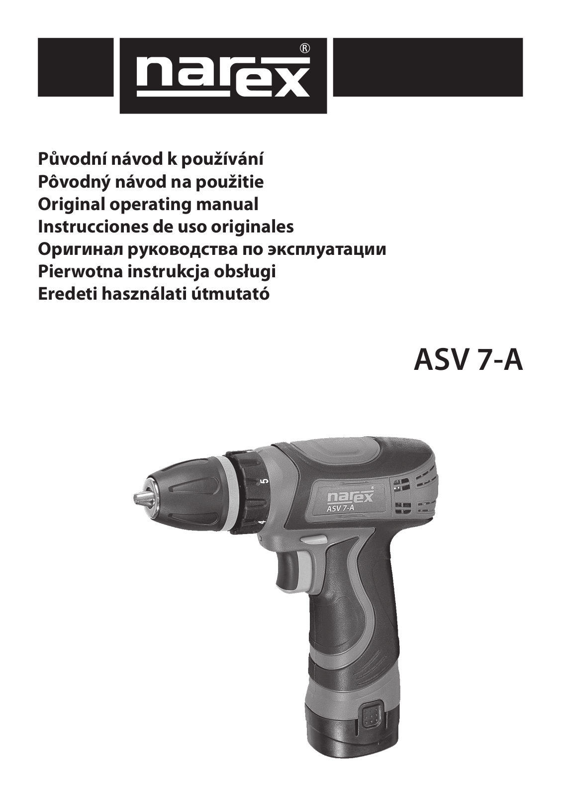 Narex ASV 7-SET, ASV 7-A User Manual