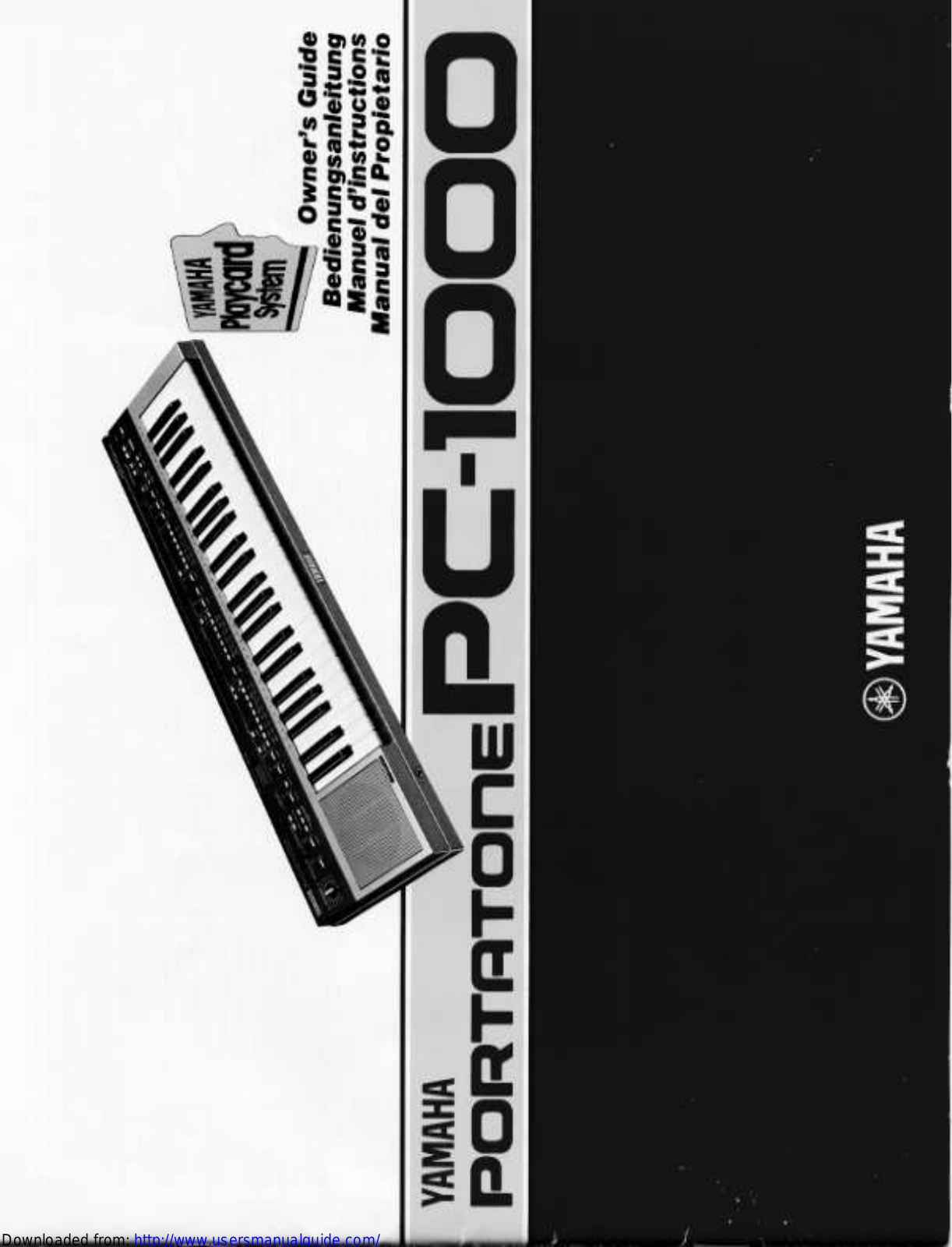 Yamaha Audio PC-1000 User Manual