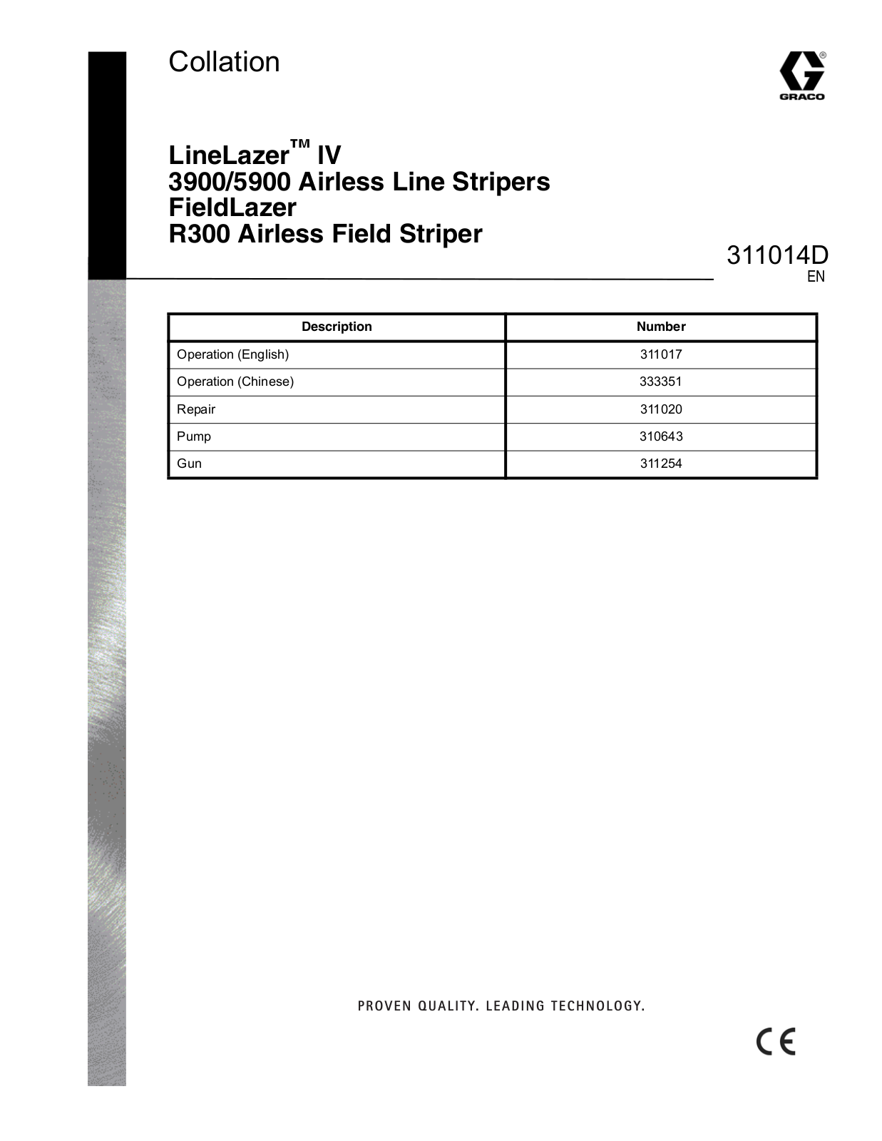 Graco 311014D User Manual