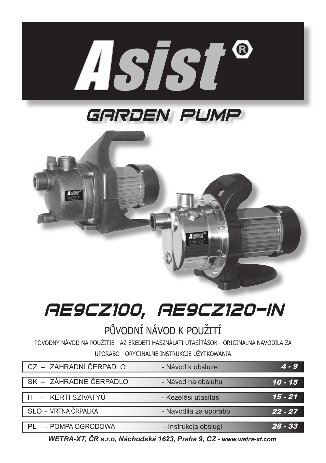 Asist AE9CZ120-IN User Manual