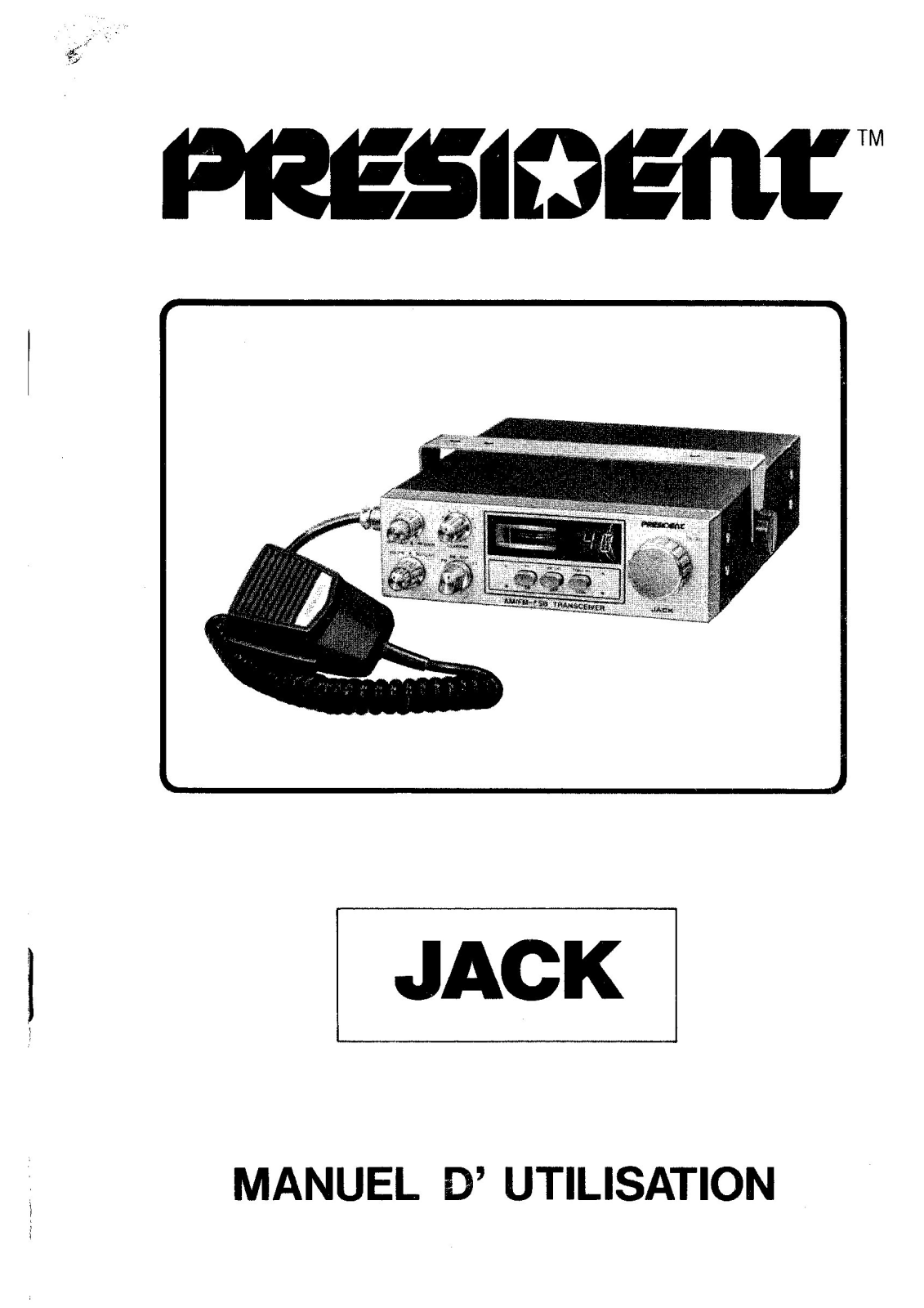 PRÉSIDENT jack User Manual