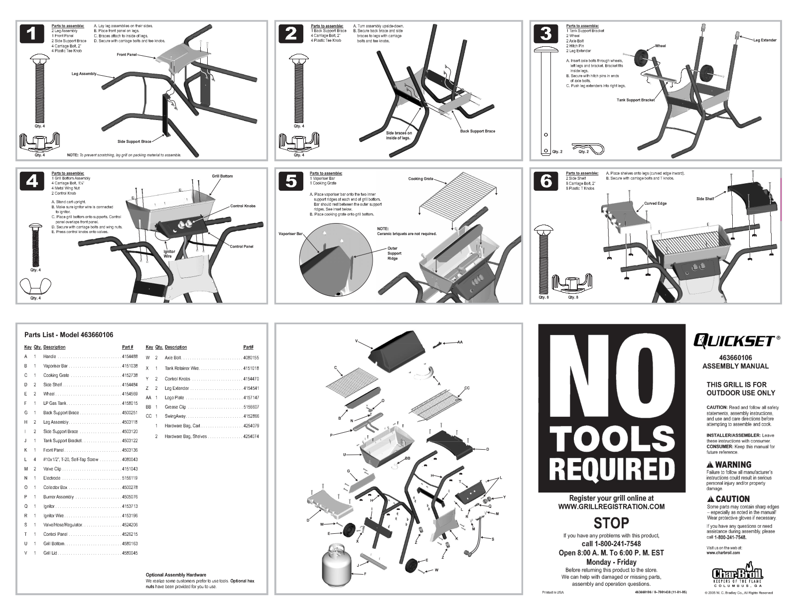 Charbroil 463660106 Owner's Manual