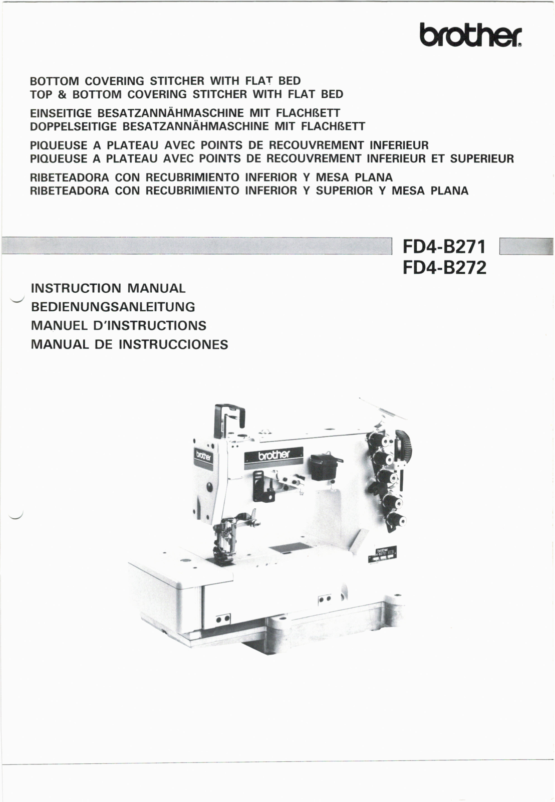 Brother BAS-341F Owner's Manual