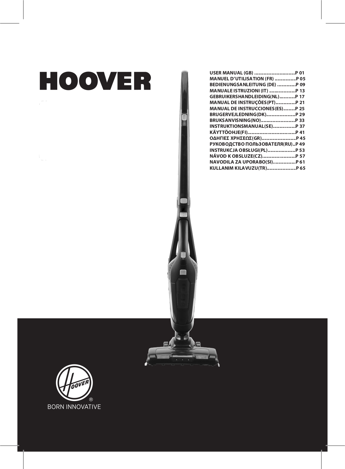 Hoover FM216LI 011 operation manual