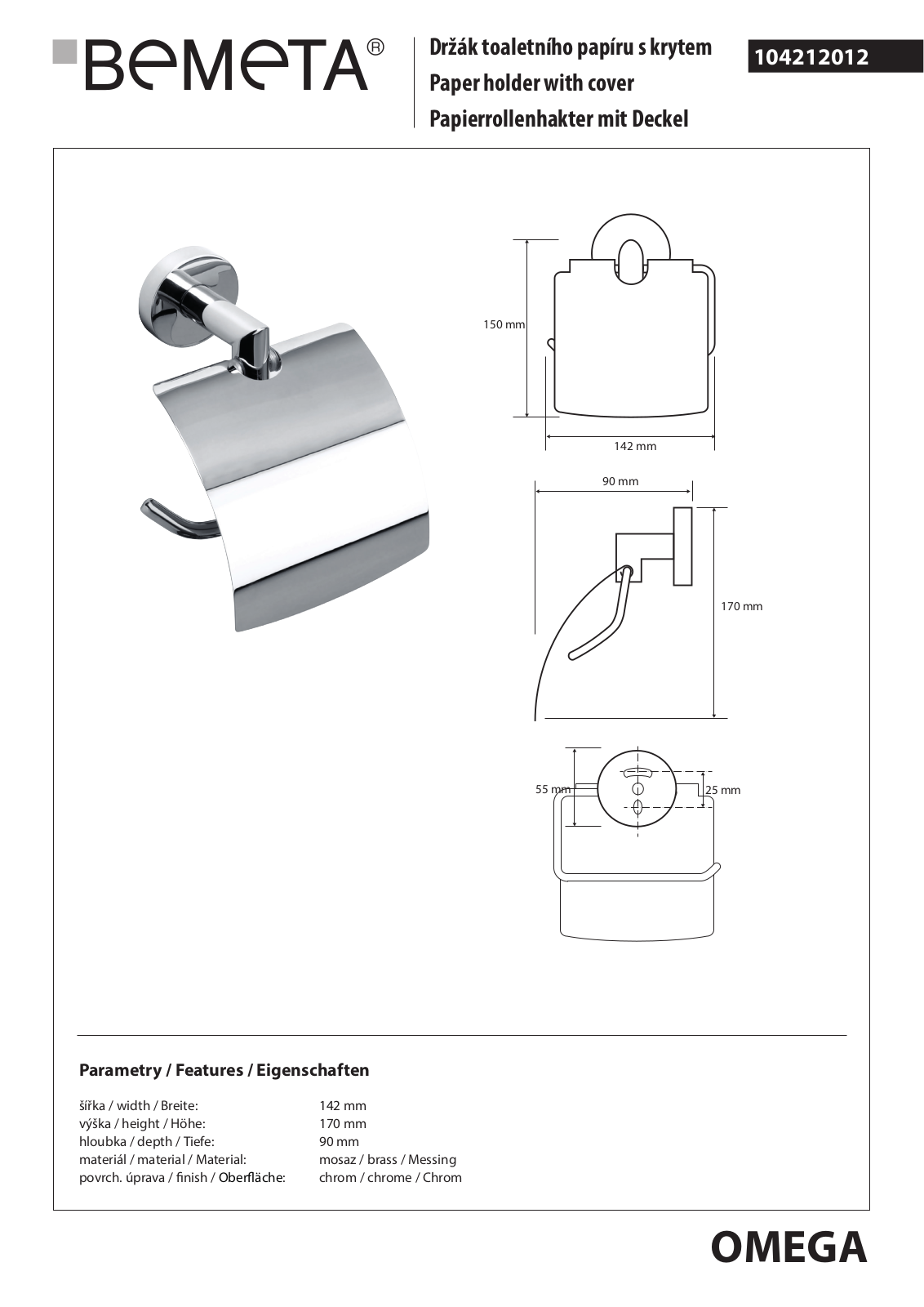 Bemeta Omega 104212012 User guide