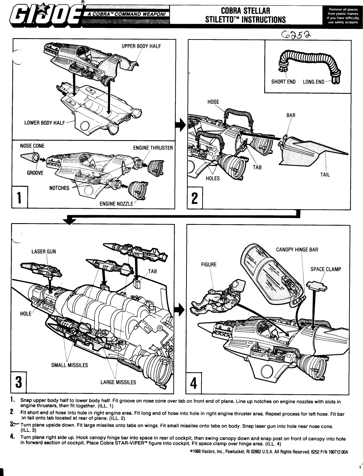 HASBRO GiJoe Cobra Stellar Stiletto User Manual