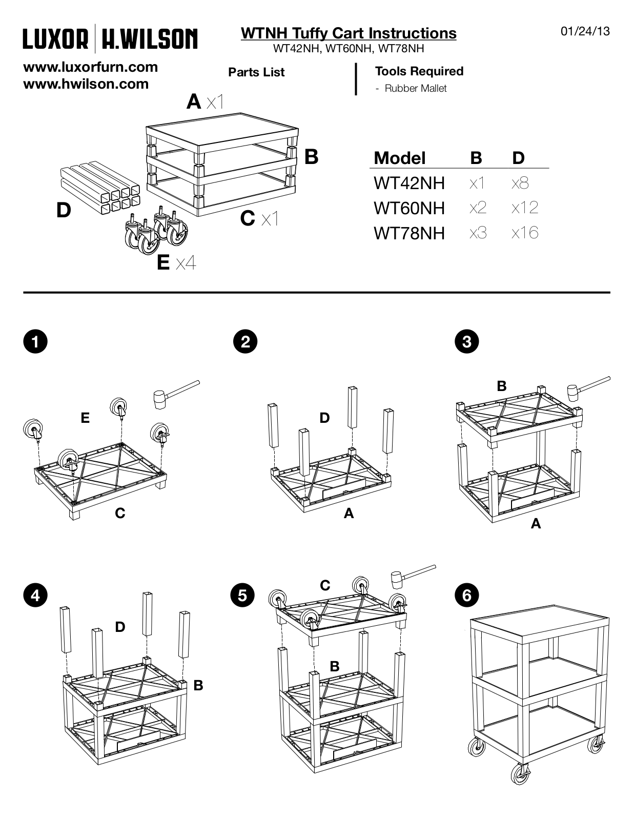 Luxor|H.Wilson WT42NH User Manual