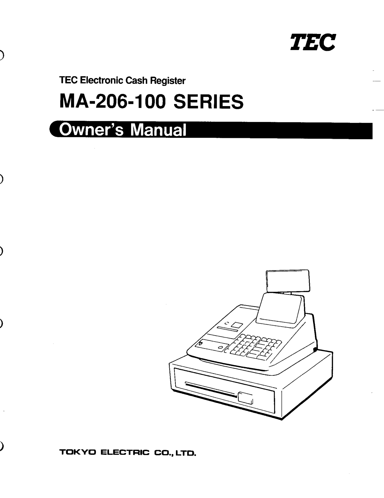 Toshiba MA-206-100, MA-206 User Manual